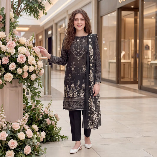 Printed lawn suit — choose the latest trouser designs for 2026