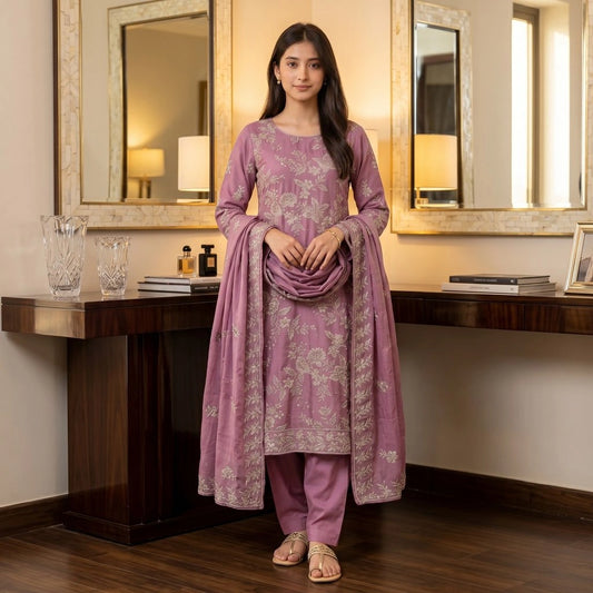 Lilac Tilla Party Suit — 3 Piece