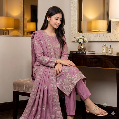 Lilac Tilla Party Suit — 3 Piece