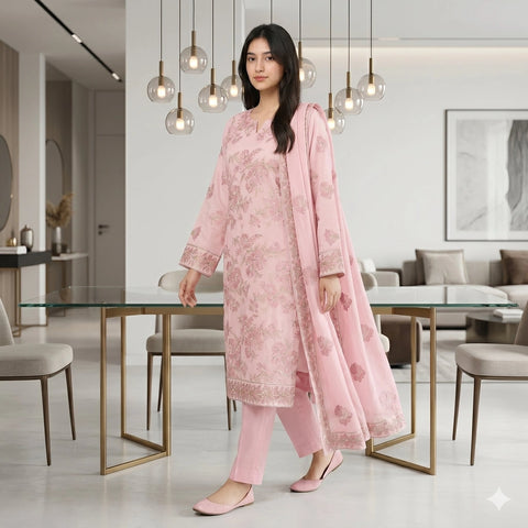 Blush Pink Tilla Party Suit — 3 Piece – product image 2