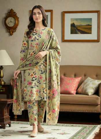 3 Piece - Printed Lawn Suit