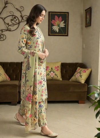 3 Piece - Printed Lawn Suit