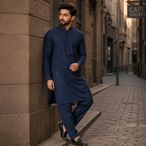 Navy Blue Wash & Wear – Premium Plus | DOF-W-06