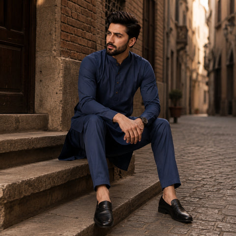 Navy Blue Wash & Wear – Premium Plus | DOF-W-06