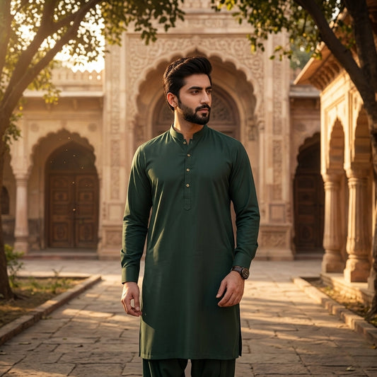 Bottle Green Wash & Wear – Premium Plus | DOF-W-09