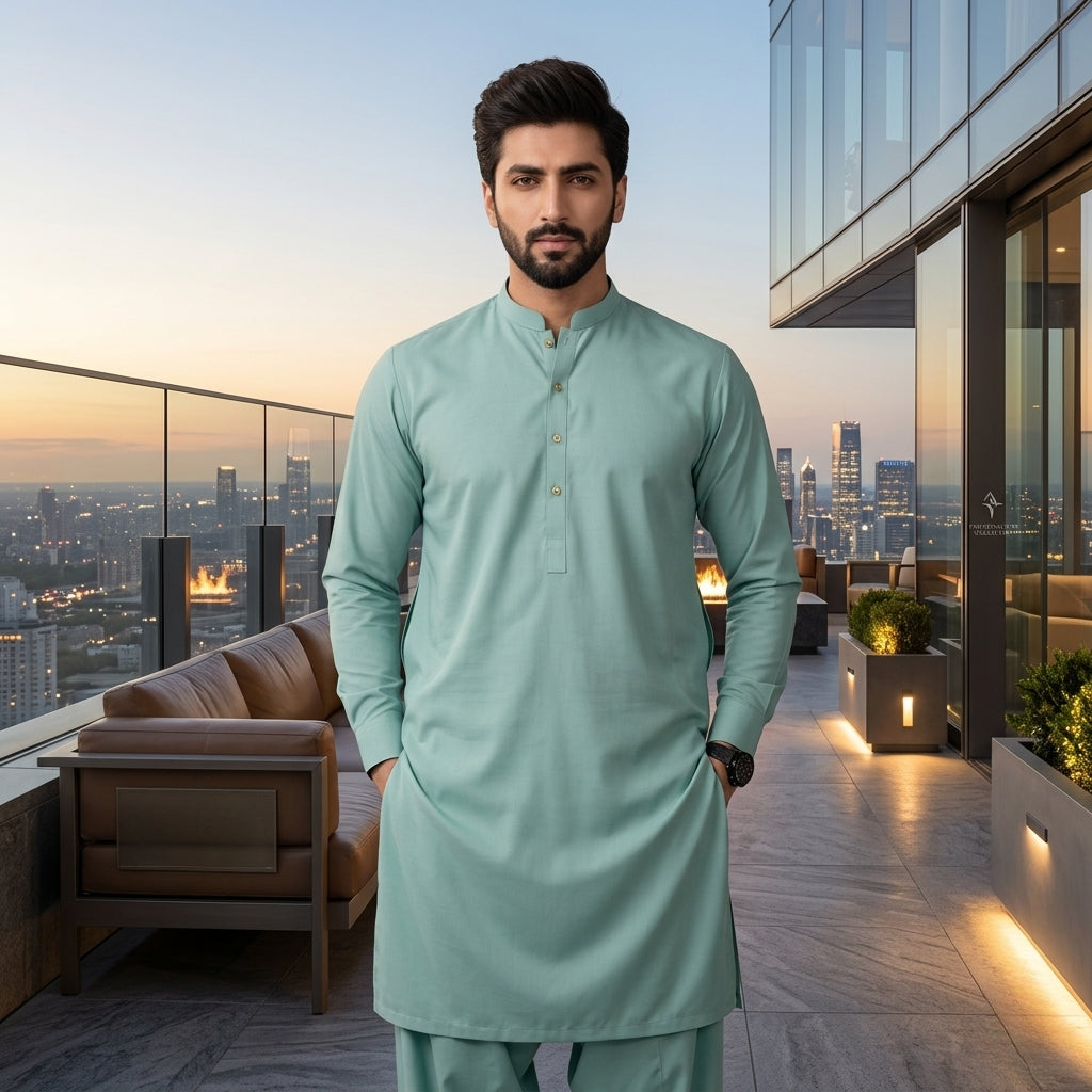 Seafoam Green Wash & Wear – Premium Plus | DOF-W-15