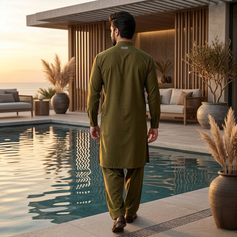 Olive Green Wash & Wear – Premium Plus | DOF-W-16