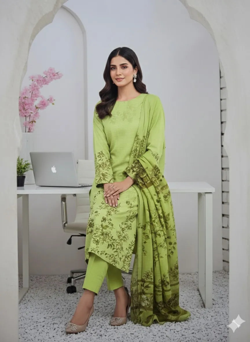 3 Piece - Printed Lawn Suit