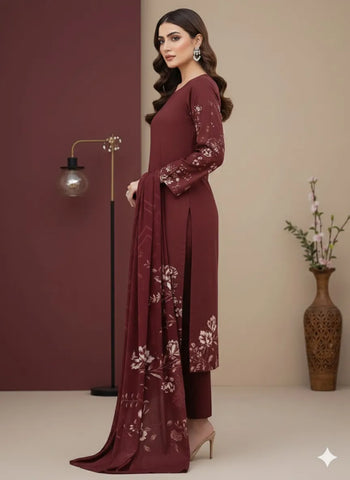 3 Piece - Printed Lawn Suit