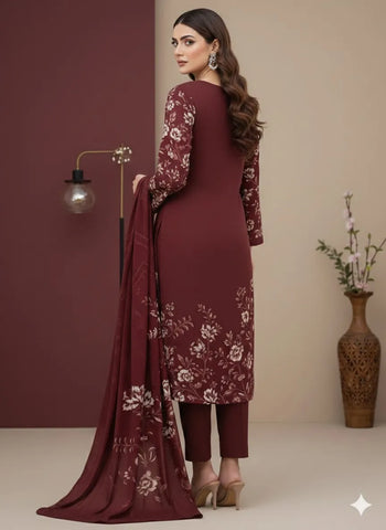 3 Piece - Printed Lawn Suit