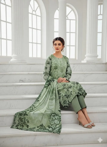 3 Piece - Printed Lawn Suit