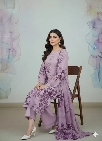 3 Piece - Printed Lawn Suit
