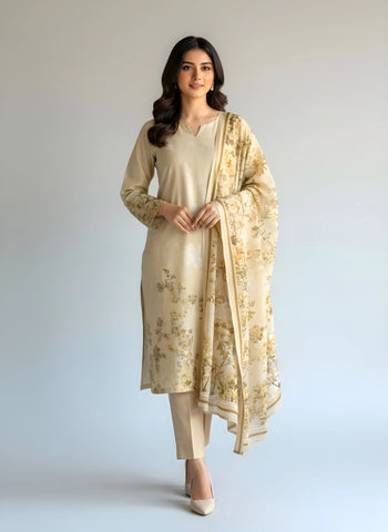 3 Piece - Printed Lawn Suit
