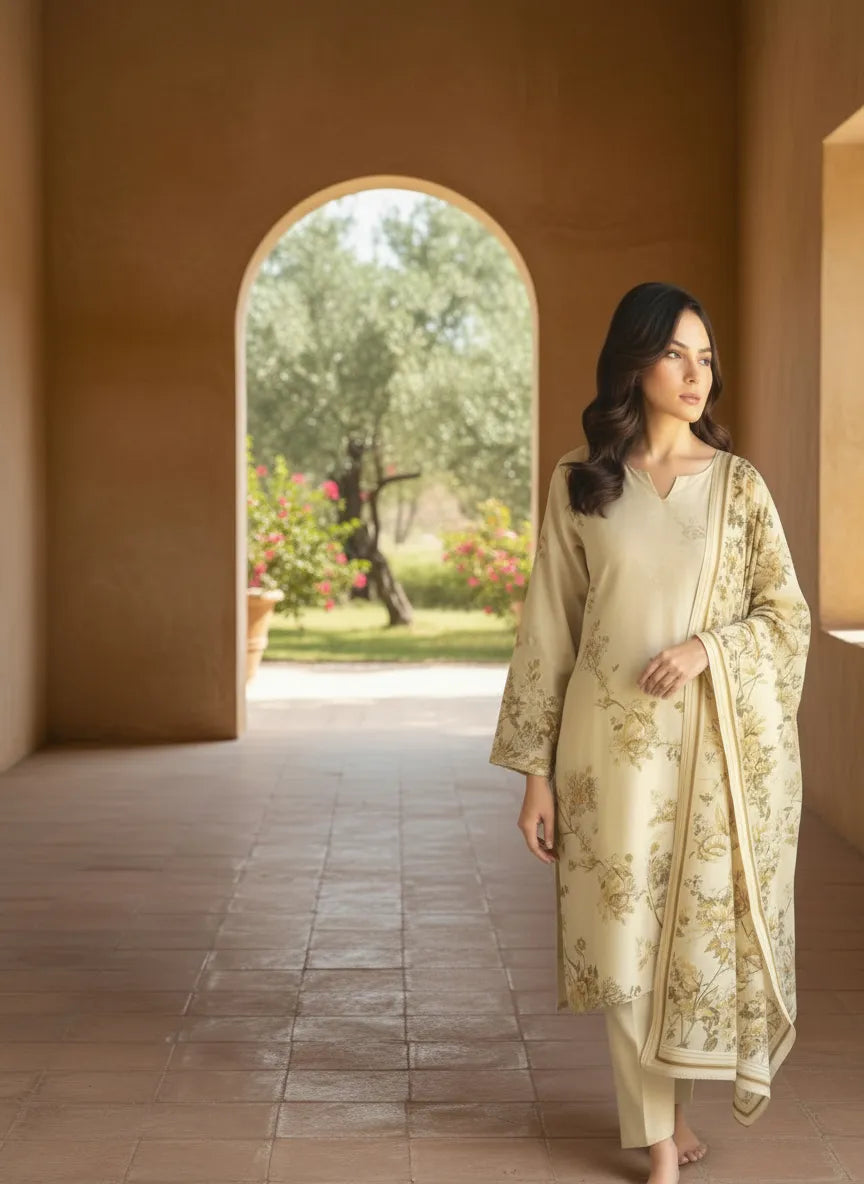 3 Piece - Printed Lawn Suit